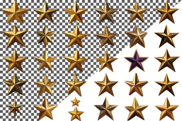 Download Golden Star Icon in 3D Style Isolated - Premium Resources